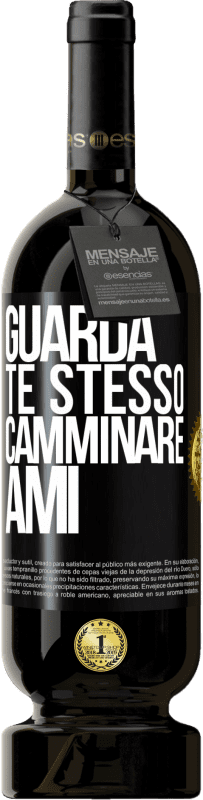 49,95 € Spedizione Gratuita | Vino rosso Edizione Premium MBS® Riserva Guarda te stesso camminare. Ami Etichetta Nera. Etichetta personalizzabile Riserva 12 Mesi Raccogliere 2015 Tempranillo