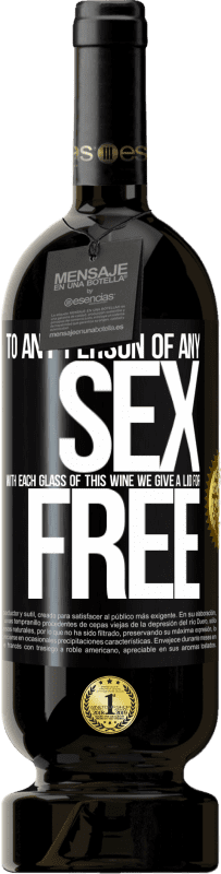 49,95 € 送料無料 | 赤ワイン プレミアム版 MBS® 予約する このワインの各グラスを持つ任意のSEXの人には無料で蓋をします ブラックラベル. カスタマイズ可能なラベル 予約する 12 月 収穫 2014 Tempranillo