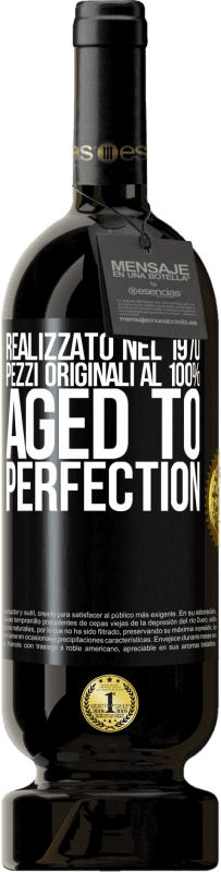 49,95 € Spedizione Gratuita | Vino rosso Edizione Premium MBS® Riserva Realizzato nel 1970, pezzi originali al 100%. Aged to perfection Etichetta Nera. Etichetta personalizzabile Riserva 12 Mesi Raccogliere 2015 Tempranillo