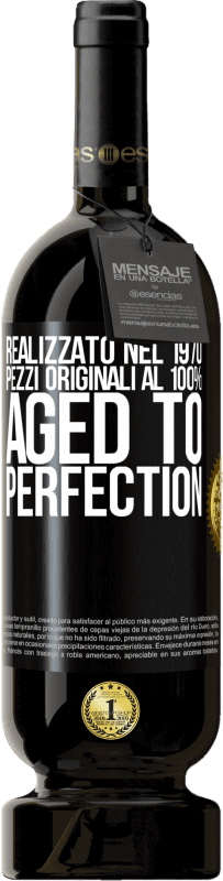 49,95 € Spedizione Gratuita | Vino rosso Edizione Premium MBS® Riserva Realizzato nel 1970, pezzi originali al 100%. Aged to perfection Etichetta Nera. Etichetta personalizzabile Riserva 12 Mesi Raccogliere 2016 Tempranillo