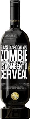 49,95 € Envoi gratuit | Vin rouge Édition Premium MBS® Réserve En cas d'apocalypse zombie vous pouvez être tranquille, ils mangent le cerveau Étiquette Noire. Étiquette personnalisable Réserve 12 Mois Récolte 2015 Tempranillo