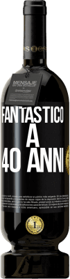 49,95 € Spedizione Gratuita | Vino rosso Edizione Premium MBS® Riserva Fantastic@ a 40 anni Etichetta Nera. Etichetta personalizzabile Riserva 12 Mesi Raccogliere 2015 Tempranillo