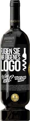 49,95 € Kostenloser Versand | Rotwein Premium Ausgabe MBS® Reserve Füge dein eigenes Logo hinzu Schwarzes Etikett. Anpassbares Etikett Reserve 12 Monate Ernte 2014 Tempranillo
