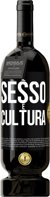 49,95 € Spedizione Gratuita | Vino rosso Edizione Premium MBS® Riserva Il sesso è cultura Etichetta Nera. Etichetta personalizzabile Riserva 12 Mesi Raccogliere 2014 Tempranillo