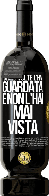 49,95 € Spedizione Gratuita | Vino rosso Edizione Premium MBS® Riserva Cento volte l'hai guardata e non l'hai mai vista Etichetta Nera. Etichetta personalizzabile Riserva 12 Mesi Raccogliere 2015 Tempranillo