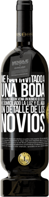 49,95 € Envío gratis | Vino Tinto Edición Premium MBS® Reserva Me han invitado a una boda y en la invitación venía un número de cuenta. He domiciliado la luz y el agua. Un detalle de los Etiqueta Negra. Etiqueta personalizable Reserva 12 Meses Cosecha 2014 Tempranillo