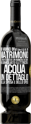 49,95 € Spedizione Gratuita | Vino rosso Edizione Premium MBS® Riserva Mi hanno invitato a un matrimonio e l'invito aveva un numero di conto. Ho domiciliato elettricità e acqua. Un dettaglio Etichetta Nera. Etichetta personalizzabile Riserva 12 Mesi Raccogliere 2014 Tempranillo