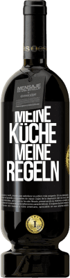 49,95 € Kostenloser Versand | Rotwein Premium Ausgabe MBS® Reserve Meine Küche, meine Regeln Schwarzes Etikett. Anpassbares Etikett Reserve 12 Monate Ernte 2016 Tempranillo