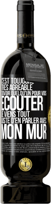 49,95 € Envoi gratuit | Vin rouge Édition Premium MBS® Réserve C'est toujours très agréable d'avoir quelqu'un pour vous écouter. Je viens tout juste d'en parler avec mon mur Étiquette Noire. Étiquette personnalisable Réserve 12 Mois Récolte 2014 Tempranillo