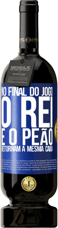 49,95 € Envio grátis | Vinho tinto Edição Premium MBS® Reserva No final do jogo, o rei e o peão retornam à mesma caixa Etiqueta Azul. Etiqueta personalizável Reserva 12 Meses Colheita 2015 Tempranillo