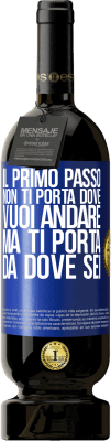 49,95 € Spedizione Gratuita | Vino rosso Edizione Premium MBS® Riserva Il primo passo non ti porta dove vuoi andare, ma ti porta da dove sei Etichetta Blu. Etichetta personalizzabile Riserva 12 Mesi Raccogliere 2015 Tempranillo