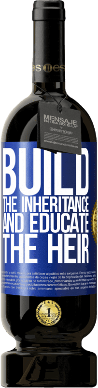49,95 € 送料無料 | 赤ワイン プレミアム版 MBS® 予約する 継承を構築し、相続人を教育する 青いタグ. カスタマイズ可能なラベル 予約する 12 月 収穫 2016 Tempranillo