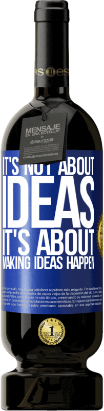 49,95 € 送料無料 | 赤ワイン プレミアム版 MBS® 予約する アイデアではありません。アイデアを実現することです 青いタグ. カスタマイズ可能なラベル 予約する 12 月 収穫 2016 Tempranillo