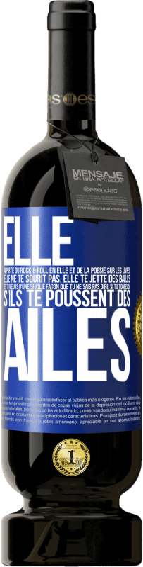 49,95 € Envoi gratuit | Vin rouge Édition Premium MBS® Réserve Elle apporte du Rock & Roll en elle et de la poésie sur les lèvres. Elle ne te sourit pas, elle te jette des balles et tu meurs Étiquette Bleue. Étiquette personnalisable Réserve 12 Mois Récolte 2016 Tempranillo