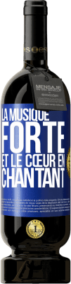 49,95 € Envoi gratuit | Vin rouge Édition Premium MBS® Réserve La musique forte et le cœur en chantant Étiquette Bleue. Étiquette personnalisable Réserve 12 Mois Récolte 2014 Tempranillo