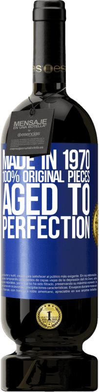 49,95 € 送料無料 | 赤ワイン プレミアム版 MBS® 予約する 1970年製、100％オリジナルピース。Aged to perfection 青いタグ. カスタマイズ可能なラベル 予約する 12 月 収穫 2015 Tempranillo