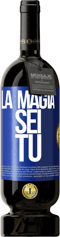 49,95 € Spedizione Gratuita | Vino rosso Edizione Premium MBS® Riserva La magia sei tu Etichetta Blu. Etichetta personalizzabile Riserva 12 Mesi Raccogliere 2016 Tempranillo