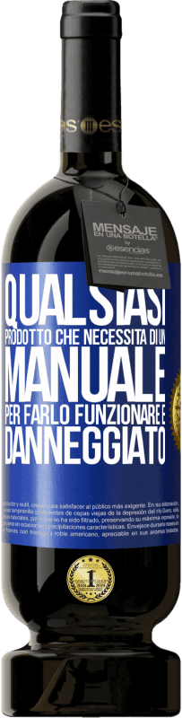 49,95 € Spedizione Gratuita | Vino rosso Edizione Premium MBS® Riserva Qualsiasi prodotto che necessita di un manuale per farlo funzionare è danneggiato Etichetta Blu. Etichetta personalizzabile Riserva 12 Mesi Raccogliere 2014 Tempranillo