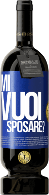 49,95 € Spedizione Gratuita | Vino rosso Edizione Premium MBS® Riserva Mi vuoi sposare? Etichetta Blu. Etichetta personalizzabile Riserva 12 Mesi Raccogliere 2014 Tempranillo