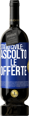 49,95 € Spedizione Gratuita | Vino rosso Edizione Premium MBS® Riserva Stato civile: ascolto le offerte Etichetta Blu. Etichetta personalizzabile Riserva 12 Mesi Raccogliere 2014 Tempranillo