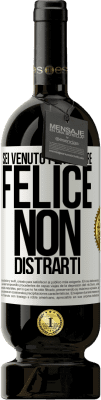 49,95 € Spedizione Gratuita | Vino rosso Edizione Premium MBS® Riserva Sei venuto per essere felice. Non distrarti Etichetta Bianca. Etichetta personalizzabile Riserva 12 Mesi Raccogliere 2016 Tempranillo
