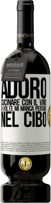 49,95 € Spedizione Gratuita | Vino rosso Edizione Premium MBS® Riserva Adoro cucinare con il vino. A volte mi manca persino nel cibo Etichetta Bianca. Etichetta personalizzabile Riserva 12 Mesi Raccogliere 2014 Tempranillo