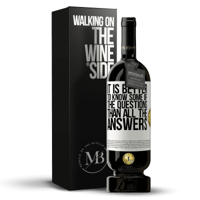 «It is better to know some of the questions than all the answers» Premium Edition MBS® Reserve