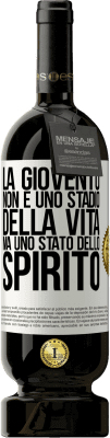 49,95 € Spedizione Gratuita | Vino rosso Edizione Premium MBS® Riserva La gioventù non è uno stadio della vita, ma uno stato dello spirito Etichetta Bianca. Etichetta personalizzabile Riserva 12 Mesi Raccogliere 2016 Tempranillo