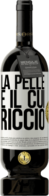 49,95 € Spedizione Gratuita | Vino rosso Edizione Premium MBS® Riserva La pelle è il cui riccio Etichetta Bianca. Etichetta personalizzabile Riserva 12 Mesi Raccogliere 2016 Tempranillo
