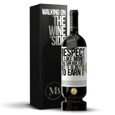 «Respect is like money. You can ask for it, but it is better to earn it» Premium Edition MBS® Reserve