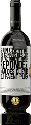 49,95 € Envoi gratuit | Vin rouge Édition Premium MBS® Réserve Si un client dit: «je connais des gens qui facturent moins», répondez: «j'ai des clients qui paient plus» Étiquette Blanche. Étiquette personnalisable Réserve 12 Mois Récolte 2015 Tempranillo