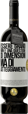 49,95 € Spedizione Gratuita | Vino rosso Edizione Premium MBS® Riserva Essere grandi non è una questione di dimensioni, ma di atteggiamento Etichetta Bianca. Etichetta personalizzabile Riserva 12 Mesi Raccogliere 2014 Tempranillo