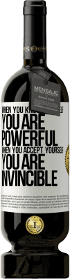 49,95 € Free Shipping | Red Wine Premium Edition MBS® Reserve When you know yourself, you are powerful. When you accept yourself, you are invincible White Label. Customizable label Reserve 12 Months Harvest 2016 Tempranillo