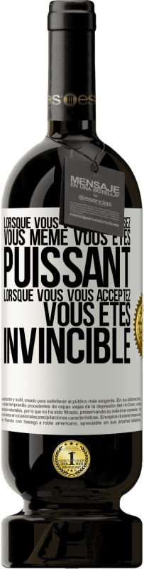 49,95 € Envoi gratuit | Vin rouge Édition Premium MBS® Réserve Lorsque vous vous connaissez vous même vous êtes puissant. Lorsque vous vous acceptez vous êtes invincible Étiquette Blanche. Étiquette personnalisable Réserve 12 Mois Récolte 2016 Tempranillo