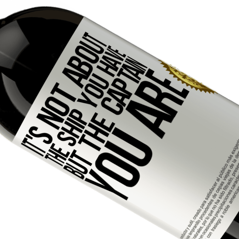 39,95 € Free Shipping | Red Wine Premium Edition MBS® Reserva It's not about the ship you have, but the captain you are White Label. Customizable label Reserva 12 Months Harvest 2015 Tempranillo