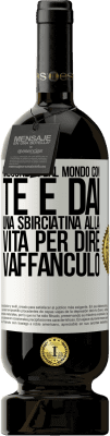 49,95 € Spedizione Gratuita | Vino rosso Edizione Premium MBS® Riserva Nasconditi dal mondo con te e dai una sbirciatina alla vita per dire vaffanculo Etichetta Bianca. Etichetta personalizzabile Riserva 12 Mesi Raccogliere 2015 Tempranillo