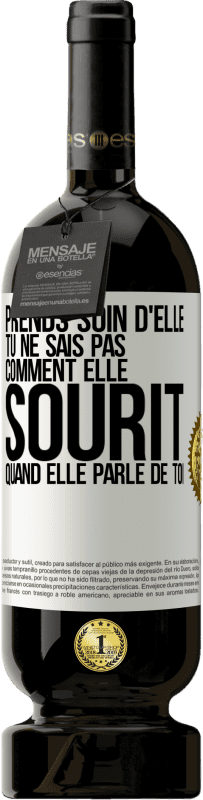 49,95 € Envoi gratuit | Vin rouge Édition Premium MBS® Réserve Prends soin d'elle. Tu ne sais pas comment elle sourit quand elle parle de toi Étiquette Blanche. Étiquette personnalisable Réserve 12 Mois Récolte 2015 Tempranillo