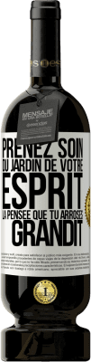 49,95 € Envoi gratuit | Vin rouge Édition Premium MBS® Réserve Prenez soin du jardin de votre esprit. La pensée que tu arroses, grandit Étiquette Blanche. Étiquette personnalisable Réserve 12 Mois Récolte 2015 Tempranillo