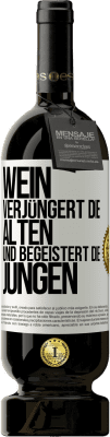 49,95 € Kostenloser Versand | Rotwein Premium Ausgabe MBS® Reserve Wein verjüngert die Alten und begeistert die Jungen Weißes Etikett. Anpassbares Etikett Reserve 12 Monate Ernte 2014 Tempranillo