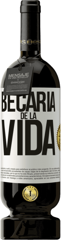 49,95 € Envío gratis | Vino Tinto Edición Premium MBS® Reserva Becaria de la vida Etiqueta Blanca. Etiqueta personalizable Reserva 12 Meses Cosecha 2015 Tempranillo