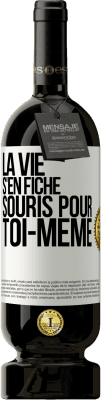 49,95 € Envoi gratuit | Vin rouge Édition Premium MBS® Réserve La vie s'en fiche, souris pour toi-même Étiquette Blanche. Étiquette personnalisable Réserve 12 Mois Récolte 2015 Tempranillo