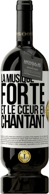 49,95 € Envoi gratuit | Vin rouge Édition Premium MBS® Réserve La musique forte et le cœur en chantant Étiquette Blanche. Étiquette personnalisable Réserve 12 Mois Récolte 2016 Tempranillo