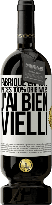 49,95 € Envoi gratuit | Vin rouge Édition Premium MBS® Réserve Fabriqué en 1970, pièces 100% originales. J'ai bien vielli Étiquette Blanche. Étiquette personnalisable Réserve 12 Mois Récolte 2015 Tempranillo