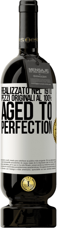 49,95 € Spedizione Gratuita | Vino rosso Edizione Premium MBS® Riserva Realizzato nel 1970, pezzi originali al 100%. Aged to perfection Etichetta Bianca. Etichetta personalizzabile Riserva 12 Mesi Raccogliere 2016 Tempranillo