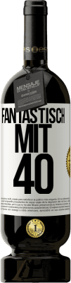 49,95 € Kostenloser Versand | Rotwein Premium Ausgabe MBS® Reserve Fantastisch mit 40 Weißes Etikett. Anpassbares Etikett Reserve 12 Monate Ernte 2015 Tempranillo