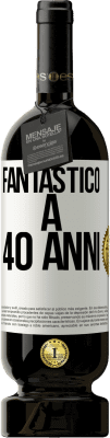 49,95 € Spedizione Gratuita | Vino rosso Edizione Premium MBS® Riserva Fantastic@ a 40 anni Etichetta Bianca. Etichetta personalizzabile Riserva 12 Mesi Raccogliere 2014 Tempranillo