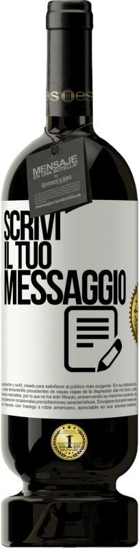 49,95 € Spedizione Gratuita | Vino rosso Edizione Premium MBS® Riserva Scrivi il tuo messaggio Etichetta Bianca. Etichetta personalizzabile Riserva 12 Mesi Raccogliere 2015 Tempranillo