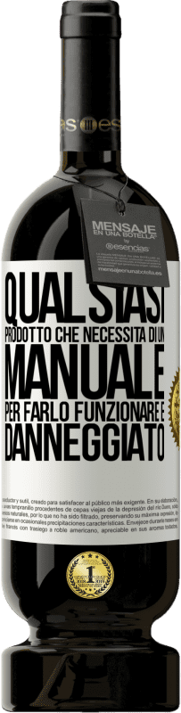 49,95 € Spedizione Gratuita | Vino rosso Edizione Premium MBS® Riserva Qualsiasi prodotto che necessita di un manuale per farlo funzionare è danneggiato Etichetta Bianca. Etichetta personalizzabile Riserva 12 Mesi Raccogliere 2014 Tempranillo