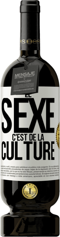 49,95 € Envoi gratuit | Vin rouge Édition Premium MBS® Réserve Le sexe c'est de la culture Étiquette Blanche. Étiquette personnalisable Réserve 12 Mois Récolte 2014 Tempranillo