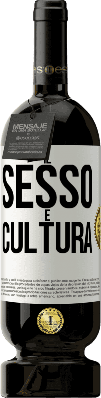 49,95 € Spedizione Gratuita | Vino rosso Edizione Premium MBS® Riserva Il sesso è cultura Etichetta Bianca. Etichetta personalizzabile Riserva 12 Mesi Raccogliere 2014 Tempranillo